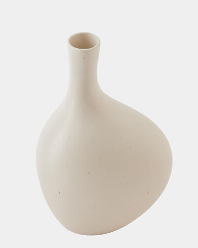 Obey Vase-Ivory-Lg